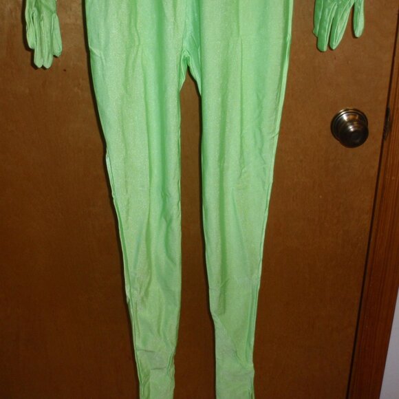 2nd Skin Alien Green Colored FULL BODYSUIT ZENTAI Halloween Costume Various Size - Picture 8 of 8